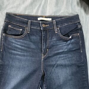 Levi's 720 Women's High Rise Super Skinny Jeans Sz 29 Dark Blue